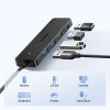 HUB USB-A 3.0 portu sadalītājs uz 4 USB-A 3.0 portiem 1m kabelis - melns