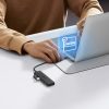 HUB USB-A 3.0 portu sadalītājs uz 4 USB-A 3.0 portiem 1m kabelis - melns