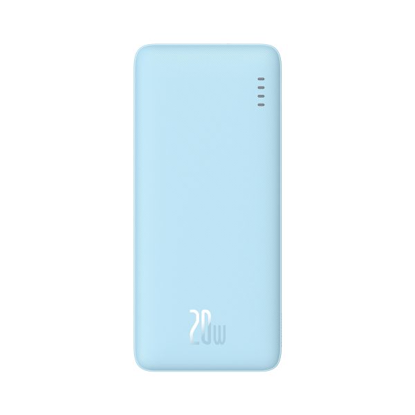 Powerbank 10000mAh Airpow ātrās uzlādes 20W - zils