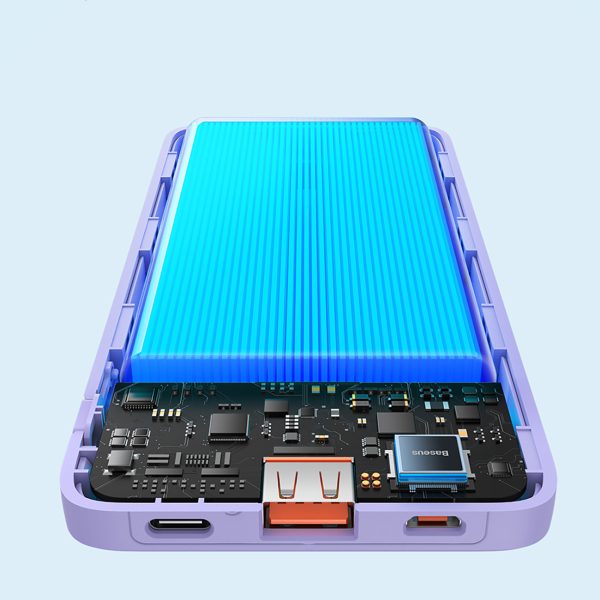 Powerbank 10000mAh Airpow Fast Charge 20W - violets