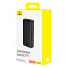 Powerbank 20000mAh Airpow 20W ar USB-A - USB-C kabeli 50cm - melns