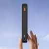 Powerbank 20000mAh Airpow 20W ar USB-A - USB-C kabeli 50cm - melns