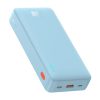 Powerbank 20000mAh Airpow 20W ar USB-A - USB-C kabeli 50cm - zils