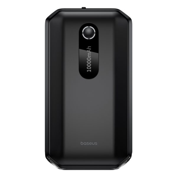 3in1 automašīnas palaišanas ieslēgšanas/izslēgšanas barošanas banka 10000mAh LED lukturītis - melns