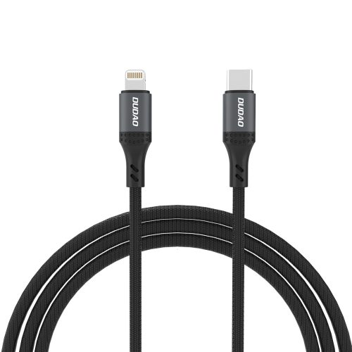 Pīts USB-C kabelis - iPhone Lightning 30W 1.2m - melns