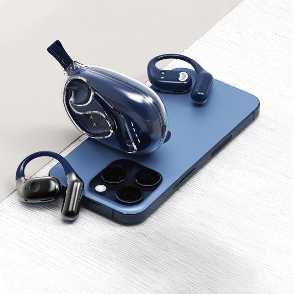 Bluetooth 5.3 OWS USB-C biznesa austiņas - tumši zilas