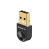 Mini adaptera uztvērēja raidītājs Bluetooth 5.4 USB-A datoram - melns