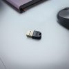 Mini adaptera uztvērēja raidītājs Bluetooth 5.4 USB-A datoram - melns