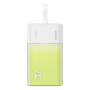 Powerbank Popsicle 5200mAh 20W ar Lightning kabeli 60W/20V/3A/30cm - balti zaļa
