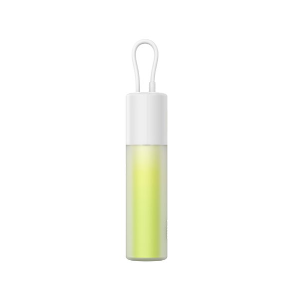 Powerbank Popsicle 5200mAh 20W ar Lightning kabeli 60W/20V/3A/30cm - balti zaļa
