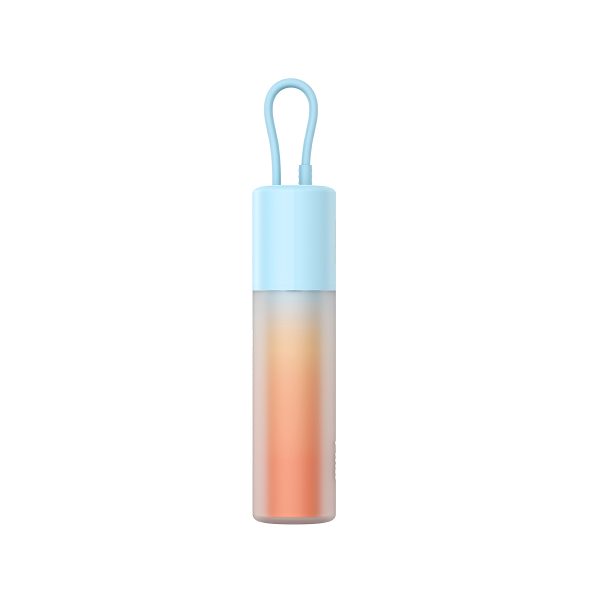 Powerbank Popsicle 5200mAh 20W ar Lightning kabeli 60W/20V/3A/30cm - zili oranžs