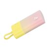 Powerbank Popsicle 5200mAh 20W ar Lightning kabeli 60W/20V/3A/30cm - dzelteni rozā