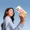 Powerbank Popsicle 5200mAh 20W ar Lightning kabeli 60W/20V/3A/30cm - dzelteni rozā