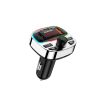 R2PRO+ automašīnas raidītājs ar PD 25W uzlādes portiem Bluetooth 5.3 RGB - melns un sudrabs