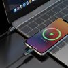 L7C USB-A - USB-C 100W kabelis ar LED displeju 1m - melns
