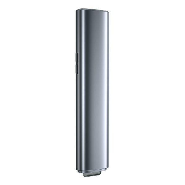 Lāzera rādītājs ar tālvadības pulti prezentācijām līdz 100 m WiFi 2.4GHz USB-A/C - pelēks