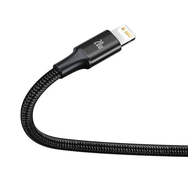 3in1 kabelis USB-C - USB-C / iPhone Lightning / microUSB 20W PD 1.5m - melns