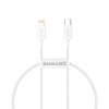 Superior sērijas USB-C / Lightning PD 20W 2m kabelis - balts