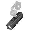 Priekšējais velosipēda lukturis 5000mAh 1500lm IPX6 Garmin un GoPro stiprinājums - melns