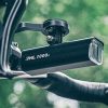 Priekšējais velosipēda lukturis 5000mAh 1500lm IPX6 Garmin un GoPro stiprinājums - melns