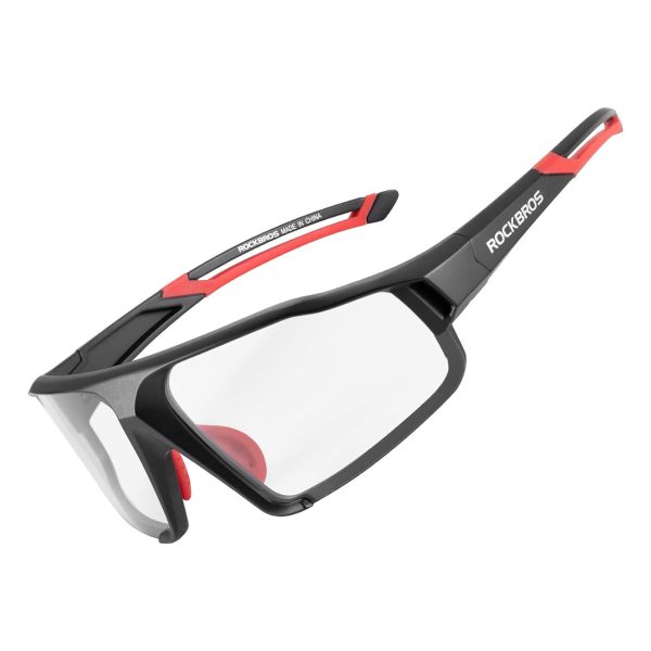 Fotohromas UV400 riteņbraukšanas brilles ar futrāli SP216BK - melnas un sarkanas