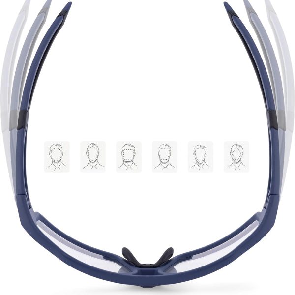 Fotohromas UV400 riteņbraukšanas brilles ar futrāli SP216BL - zilas