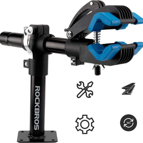 1027457-5-stojak-serwisowy-do-rowerow-mocowany-do-blatu-stol-rockbros-hurtownia-dropshipping-1.jpg Galda vai sienas stiprināmais velosipēdu remonta statīvs - melns