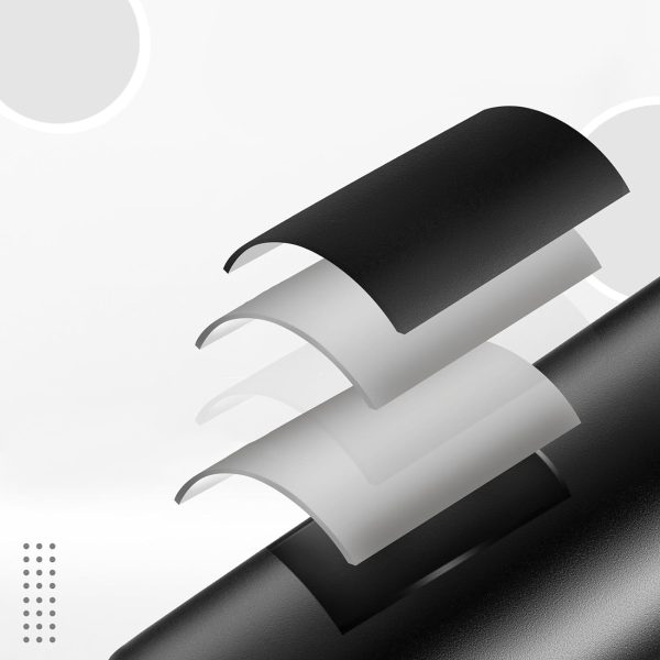 Termiskā velosipēda dzēriena pudele 620ml tērauda - melna