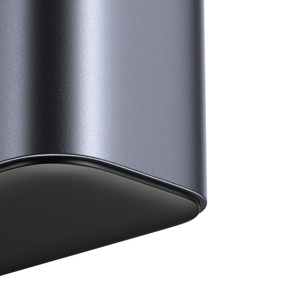 Uzlādes stacijas daudzportu lādētājs GaN 65W EU 4x USB-C un 2x USB-A - tumši pelēks