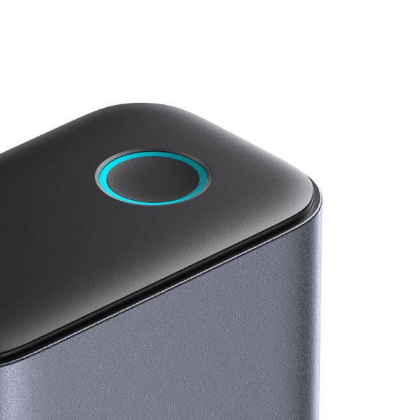 Uzlādes stacijas daudzportu lādētājs GaN 65W EU 4x USB-C un 2x USB-A - tumši pelēks
