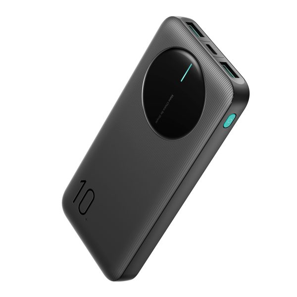 Powerbank JR-PBF12 10000mAh 2.4A 2x USB-A 1x USB-C - melns