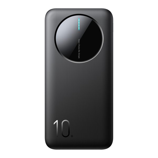 Powerbank JR-PBF12 10000mAh 2.4A 2x USB-A 1x USB-C - melns