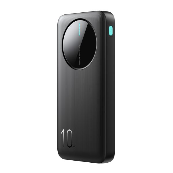 Powerbank JR-PBF12 10000mAh 2.4A 2x USB-A 1x USB-C - melns