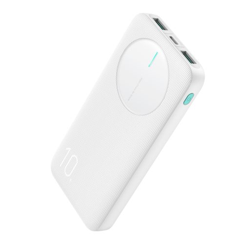 Powerbank JR-PBF12 10000mAh 2.4A 2x USB-A 1x USB-C - balts