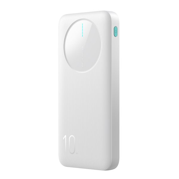 Powerbank JR-PBF12 10000mAh 2.4A 2x USB-A 1x USB-C - balts