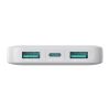 Powerbank JR-PBF12 10000mAh 2.4A 2x USB-A 1x USB-C - balts