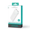 Powerbank JR-PBF12 10000mAh 2.4A 2x USB-A 1x USB-C - balts