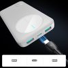 Powerbank JR-PBF12 10000mAh 2.4A 2x USB-A 1x USB-C - balts