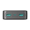 Powerbank JR-PBF14 20000mAh 2.4A 2x USB-A 1x USB-C - melns