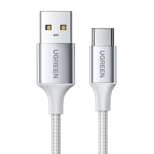 Pīts kabelis USB-A - USB-C QC 3.0 AFC un FCP 3A 2m - balts