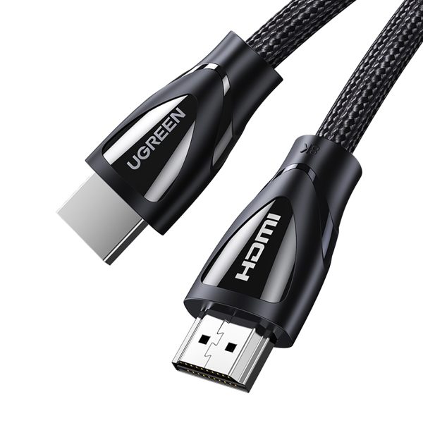 HDMI 2.1 8K 60Hz 4K 120Hz audio/video kabelis 1m - melns