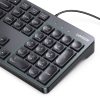 Vadu tastatūra ar Num Lock operētājsistēmai Windows MacOS iOS Linux 1,5 m - melna