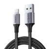 Pīts USB-A kabelis - iPhone Lightning MFi 1.5m - melns