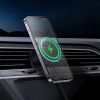 Automašīnas turētājs iPhone ar 15 W induktīvo lādētāju gaisa ventilācijas atverei - melns
