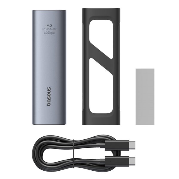 FlyJoy M.2 NVMe 10Gb/s UASP TRIM SSD korpuss līdz 8TB — pelēks