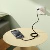 Volframa zelta kabelis ar magnētisku organizatoru USB-C 100W 1m - melns