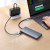 13w1 centrmezgla adapteris PortalJoy sērija USB-C HDMI DP VGA USB-A PD RJ45 SD TF AUX - szary