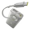 Free2Pull 10000mAh 30W Powerbank ar USB-C portu un ievelkamu USB-C kabeli - pelēks