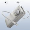 Free2Pull 10000mAh 30W Powerbank ar USB-C portu un ievelkamu USB-C kabeli - pelēks