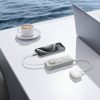Free2Pull 10000mAh 30W Powerbank ar USB-C portu un ievelkamu USB-C kabeli - pelēks